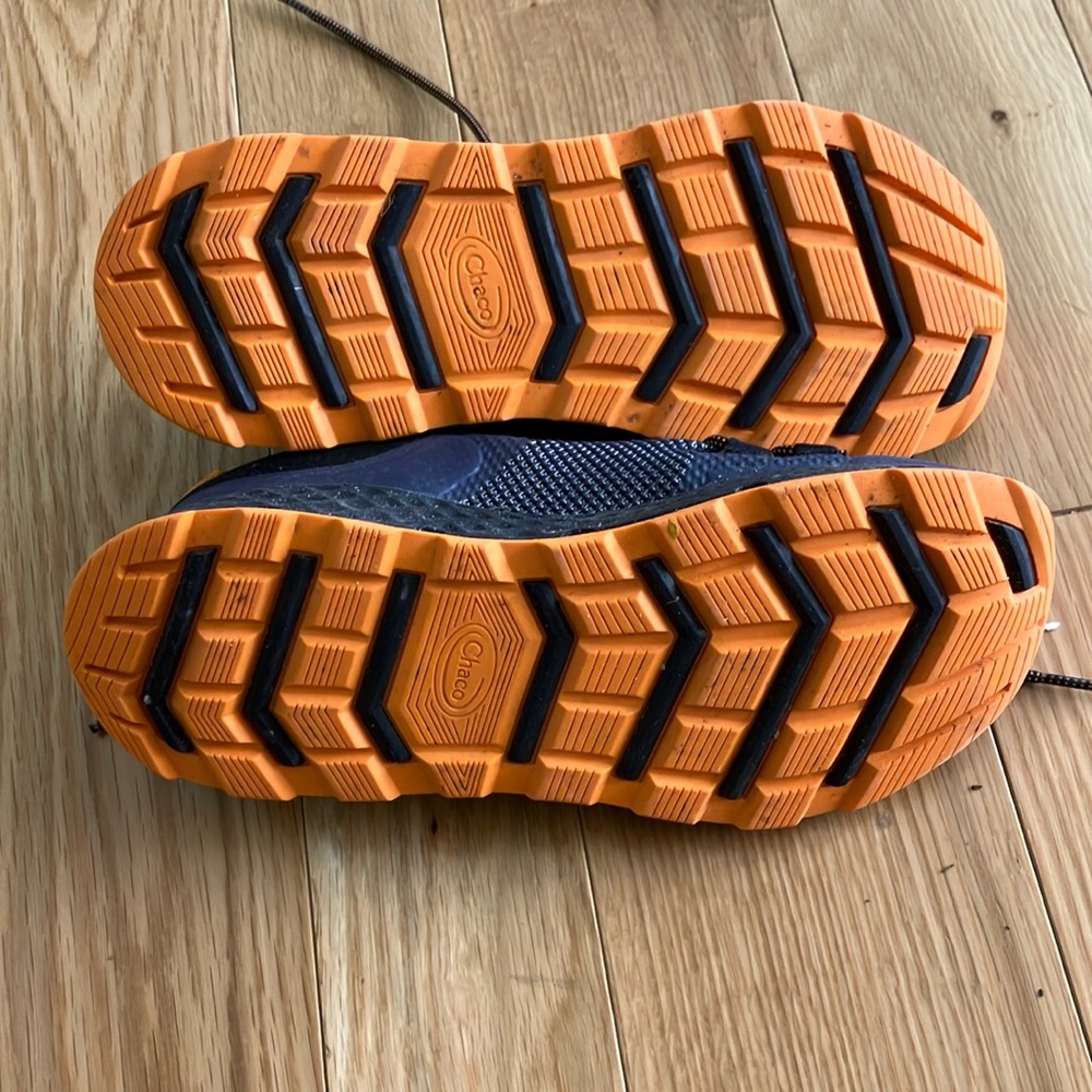 Chaco Black and Orange Athletic Shoes with Breathable Mesh - Picture 4 of 4